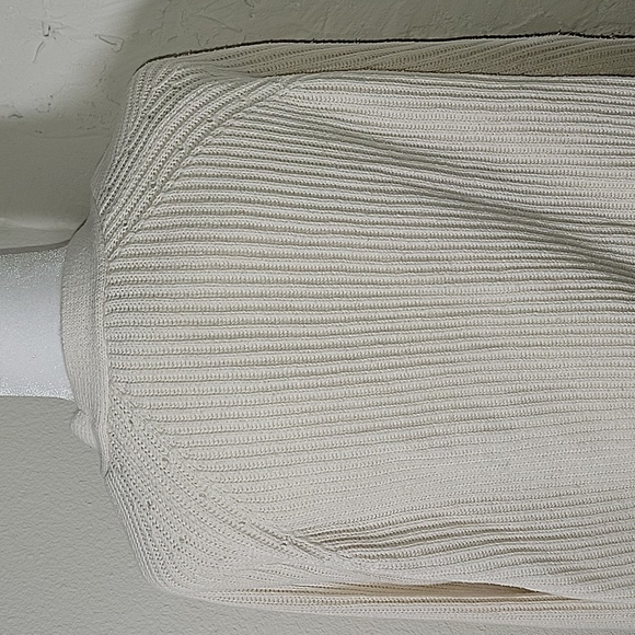 Free Assembly Cardigan Grandpa Sweater Button Down Cream Knit Ribbed XXL - Picture 8 of 14